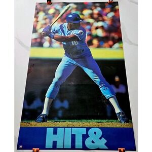 VTG 1988 Nike Bo Jackson Hit & Run Double Sided Poster Royals Raiders Glossy